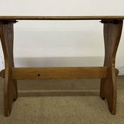 Vintage wooden table and 4 chairs set