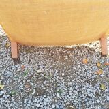 Club armchair in brown leather art deco 1930