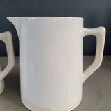 Pair of Digoin porcelain pitchers