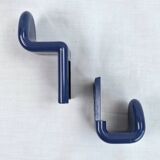 Pair of Gedy 1970s hooks in vintage space age ABS