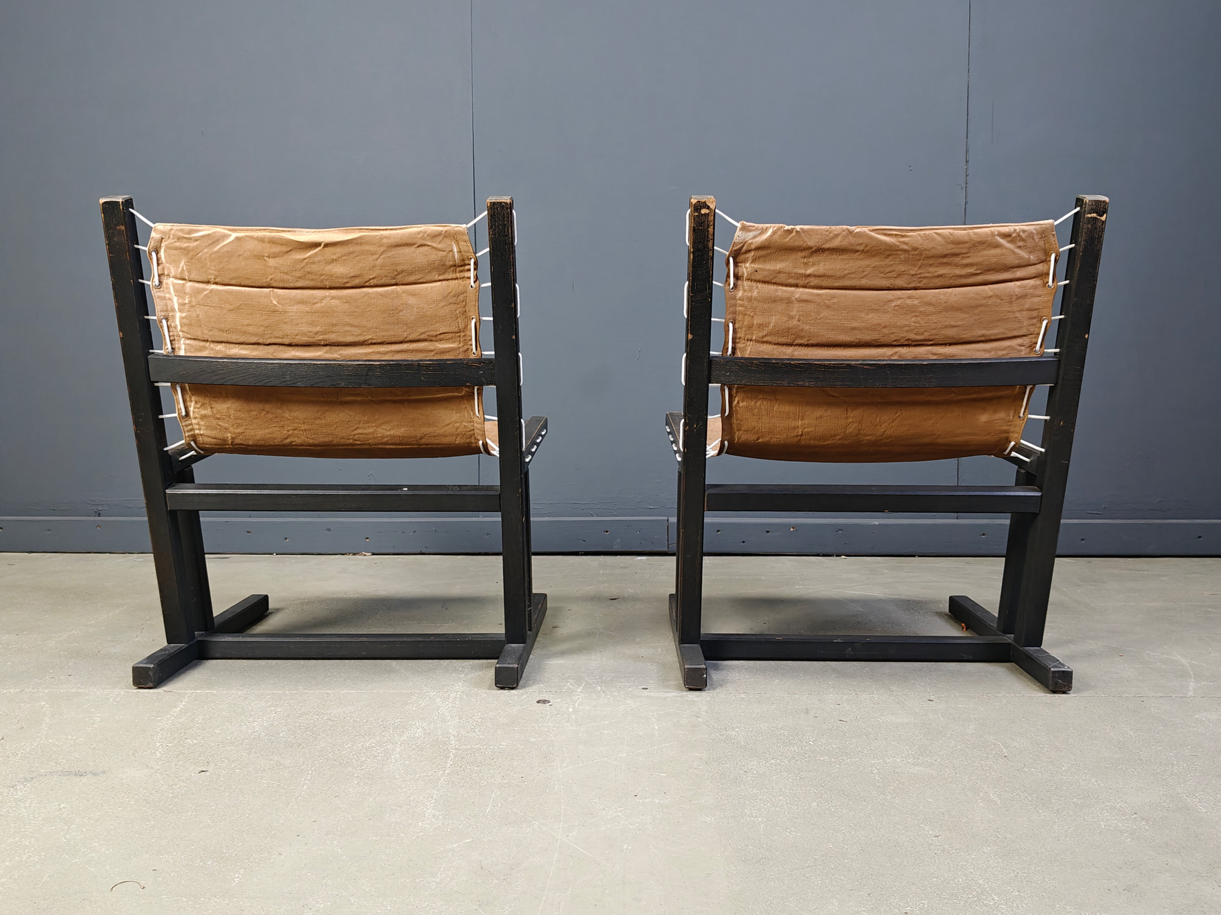 Pair of safari chairs by Casala, 1970s