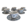 6 cups and saucers Rivanel in vintage 70's opaline