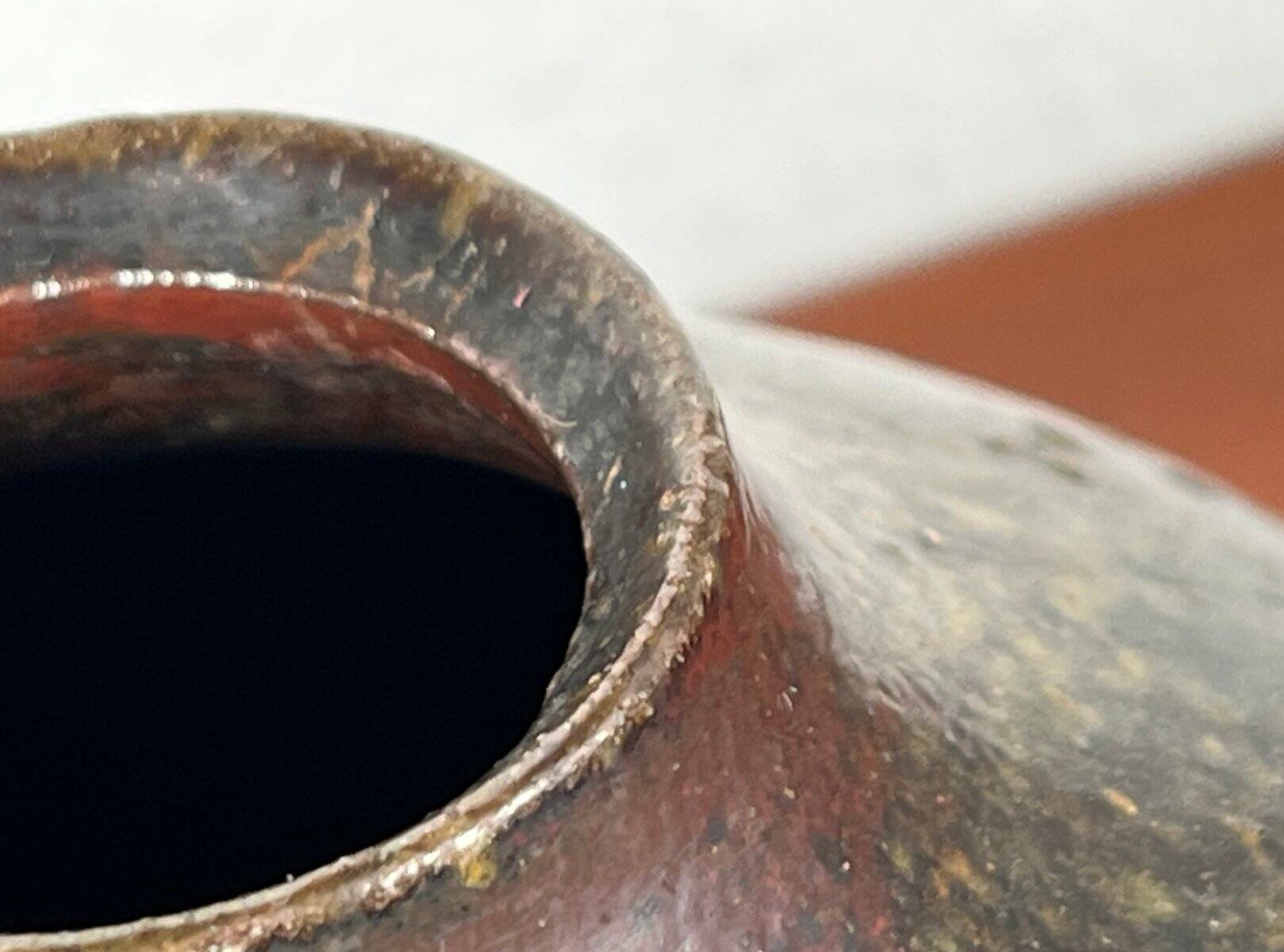 Mid-century German minimalist studio pottery vase from the 1960s.