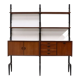 Teak Wall Unit by Louis van Teeffelen for WeBe 1950's