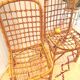 Vintage rattan chair pair "Alice"