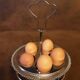 Metal plate for eggs