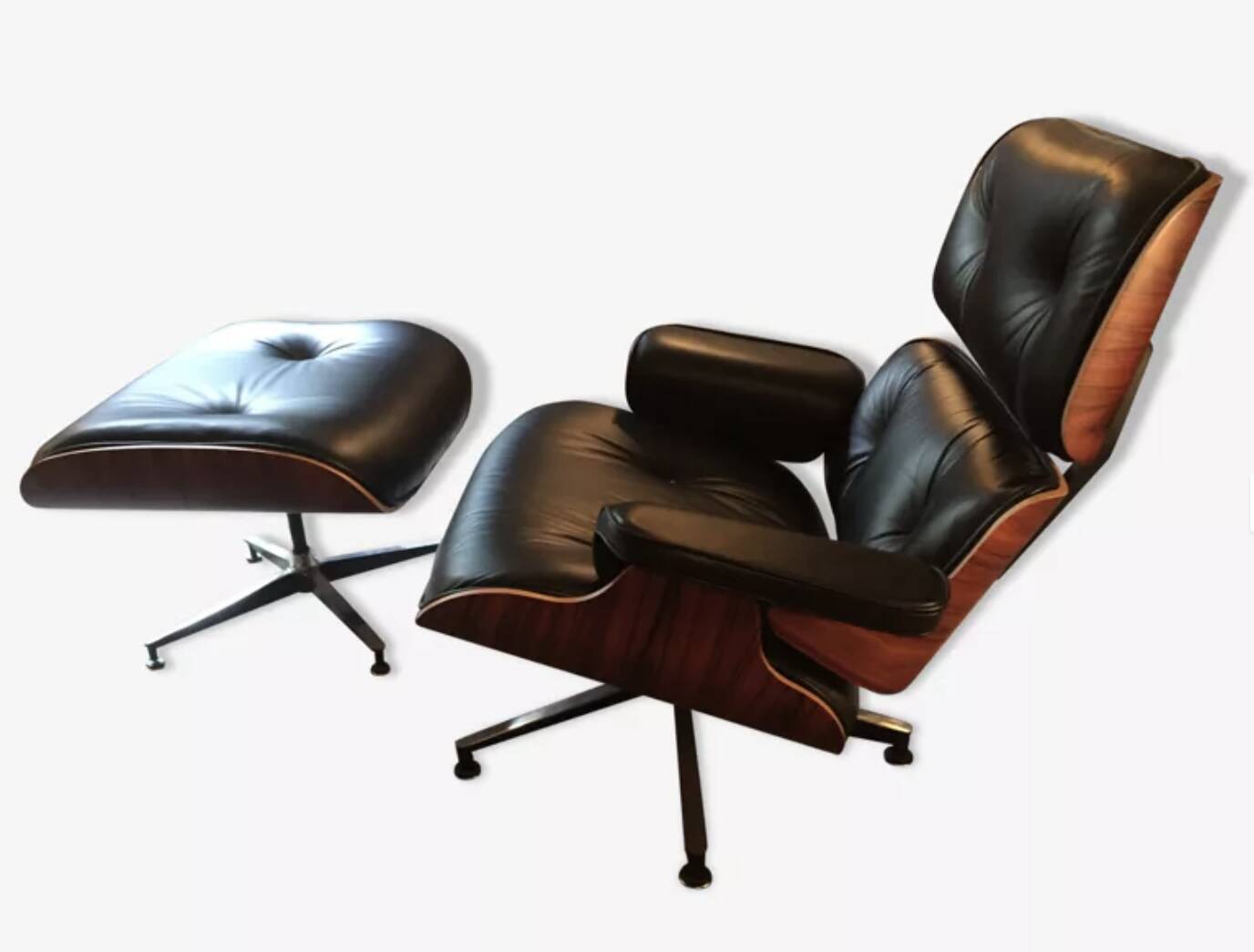 Eames armchair and ottoman