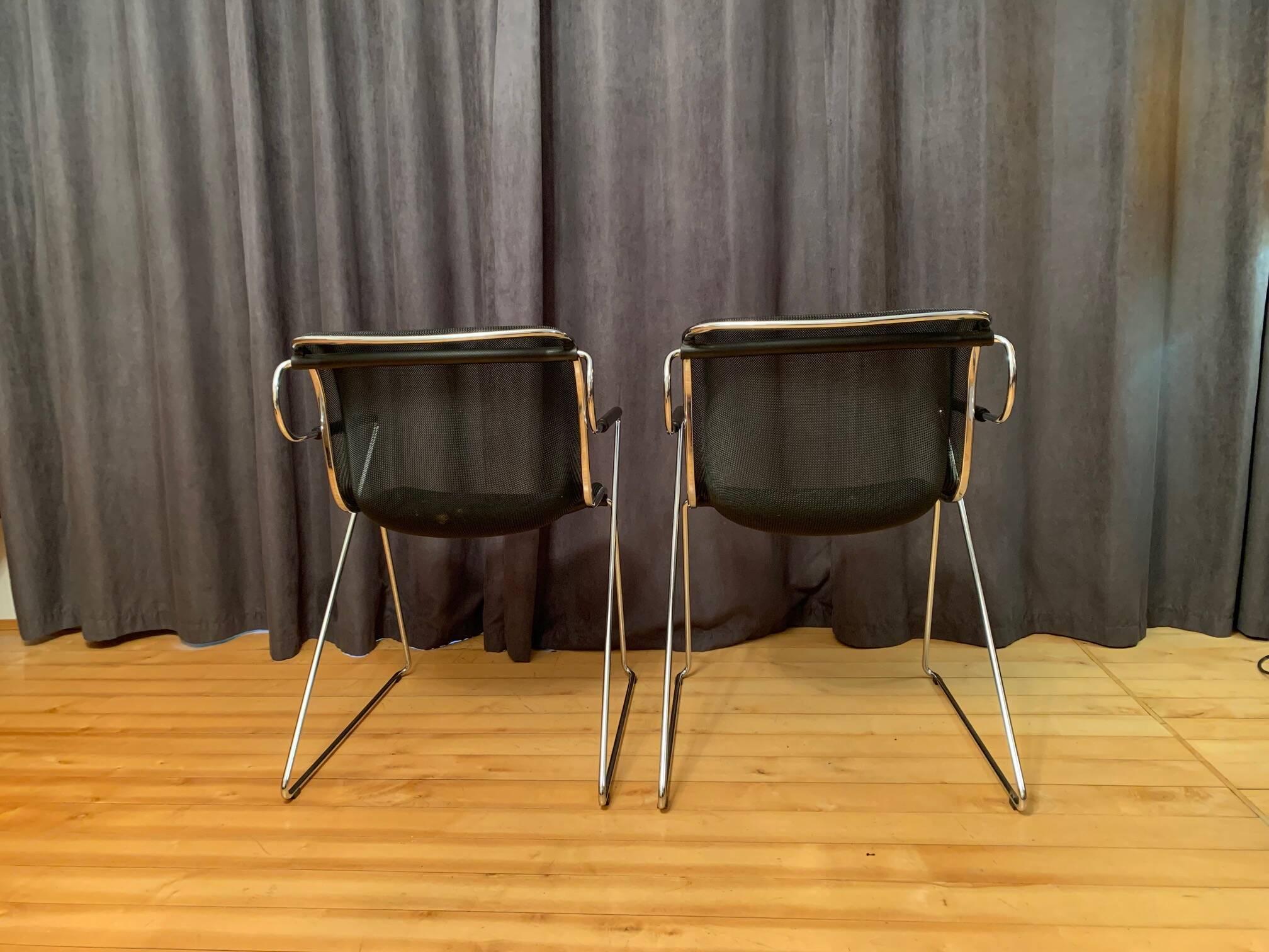 A pair of Penelope chairs by Charles Pollock, Castelli, Italy, 1980s