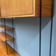 Mid century german teak floating wall unit by Dieter Hilker for Omnia, 1960s