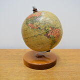 Mid-century Small Globe with  Wooden Base, by prof Paul Rath,1950‘s