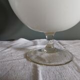 White opaline vase vintage 70's - 32 cm