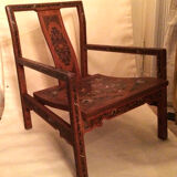 Lacquer armchair Coromandel China 19th century