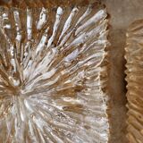 Ceiling lamp in iridescent glass