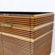 Mid-century Modern Italian Brass and Teak Sideboard, 1970s