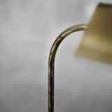 Mid-Century German Modern Gold Brass Desk Lamp with Chain from Karstadt AG, 1970s