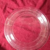 Glass soliflore vase with patterns
