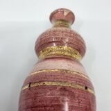 Georges Pelletier soliflore vase in fine gold rose ceramic, France.