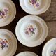 Set of 11 vintage deep plates - Fleurette pattern by Gien