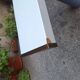Console in White Lacquer with Cylindrical Plastic Legs by Tresoldi Salvati, 1980s