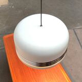 Vintage German pendant lamp model 5526 in Space Age style by Alfred Kalthoff for Staff Leuchten, 1970s, set of 2.