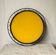 Plateau verre jaune 1960Plastofix