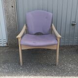 Old armchair heater wood beech design