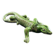 Lézard vert en  céramique