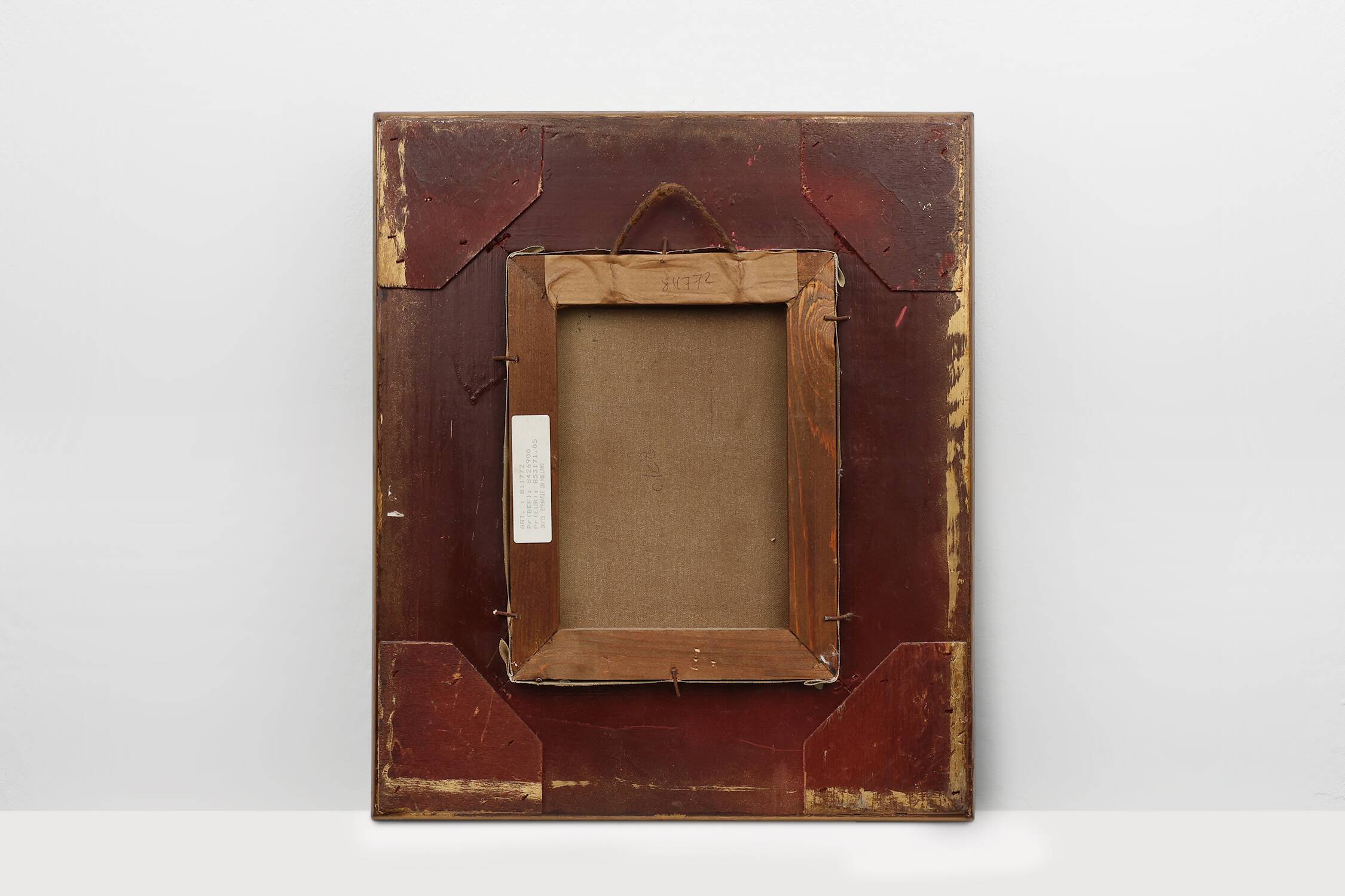 Realistic oil painting with baroque frame by Jan Berkhout (1937), The Netherlands