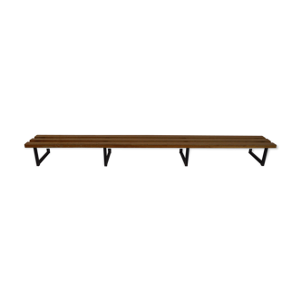Ski resort bench