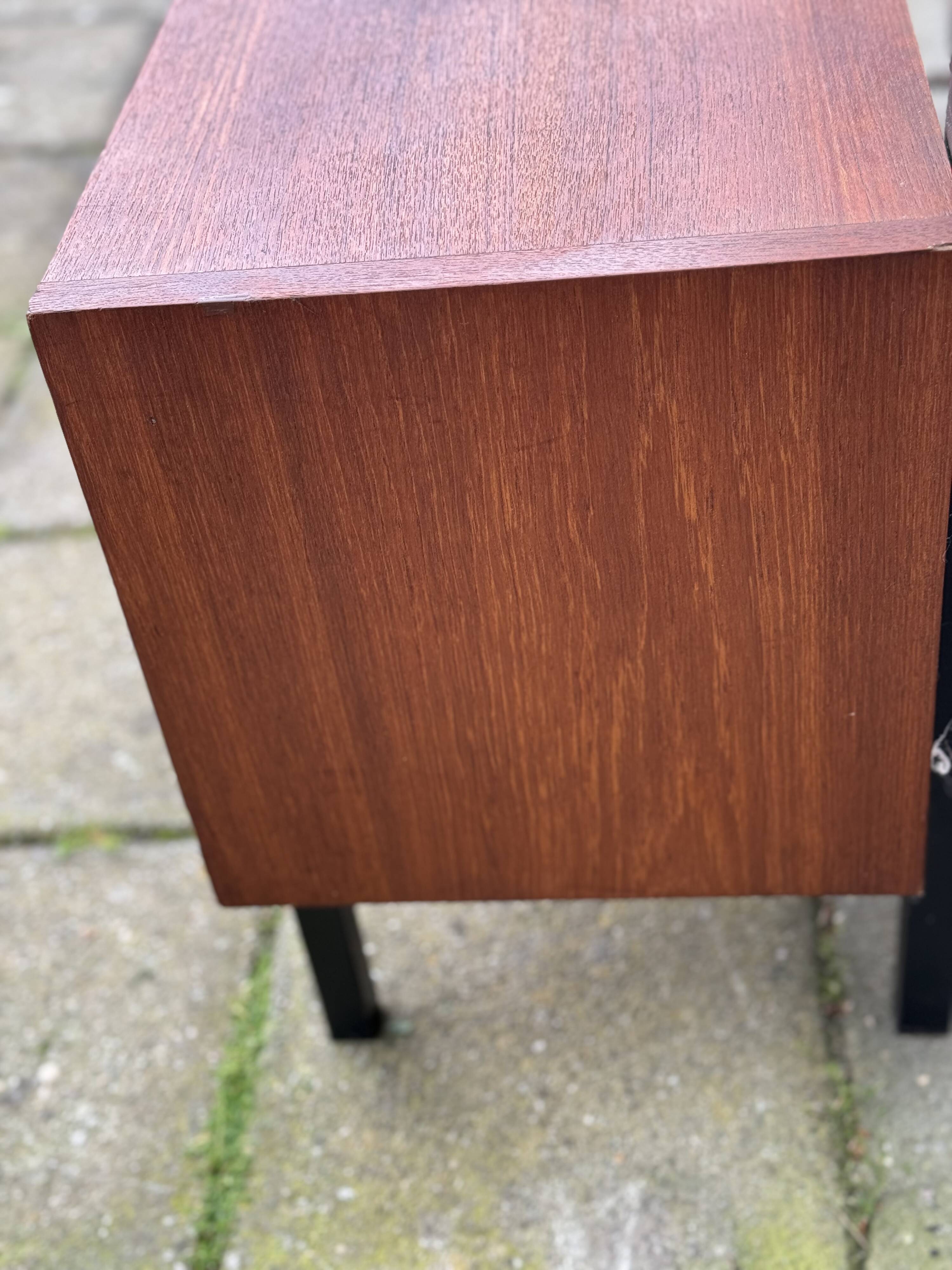 MCM Vintage Teak Coat Rack with Storage Unit