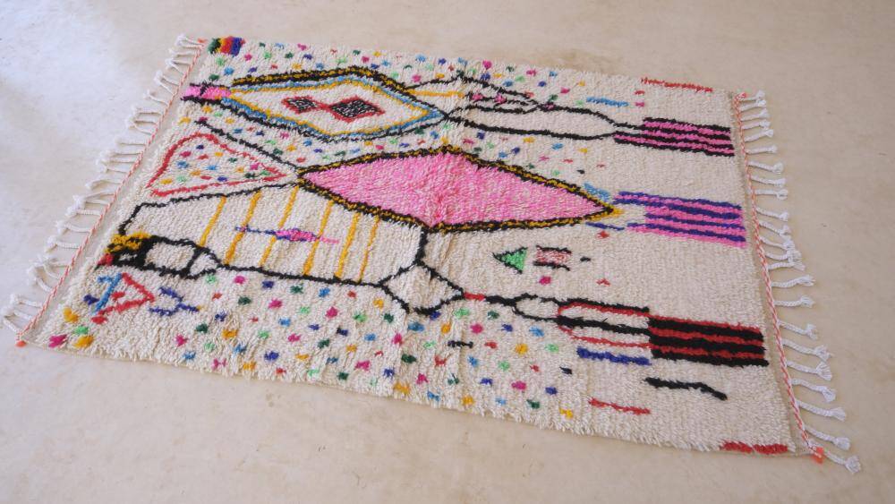 Small Berber Azilal Rug - 190 x 120 cm