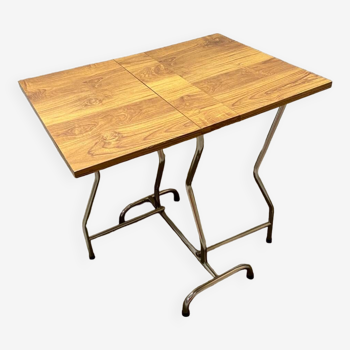 Brown folding formica table