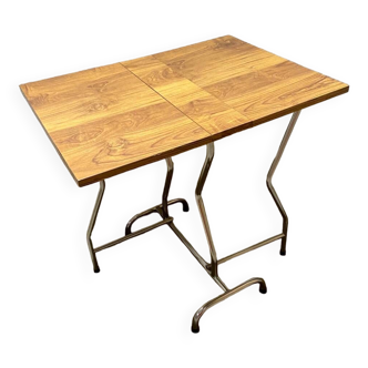 Brown folding formica table