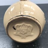Pichet Kg Luneville céramique beige avec anse noir vintage
