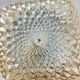 Wall light ceiling light amber glass gold 1970 1980 LAMP-7327