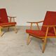Pair of Boomerang armchairs by Antonin Suman for Ton (Thonet) 60