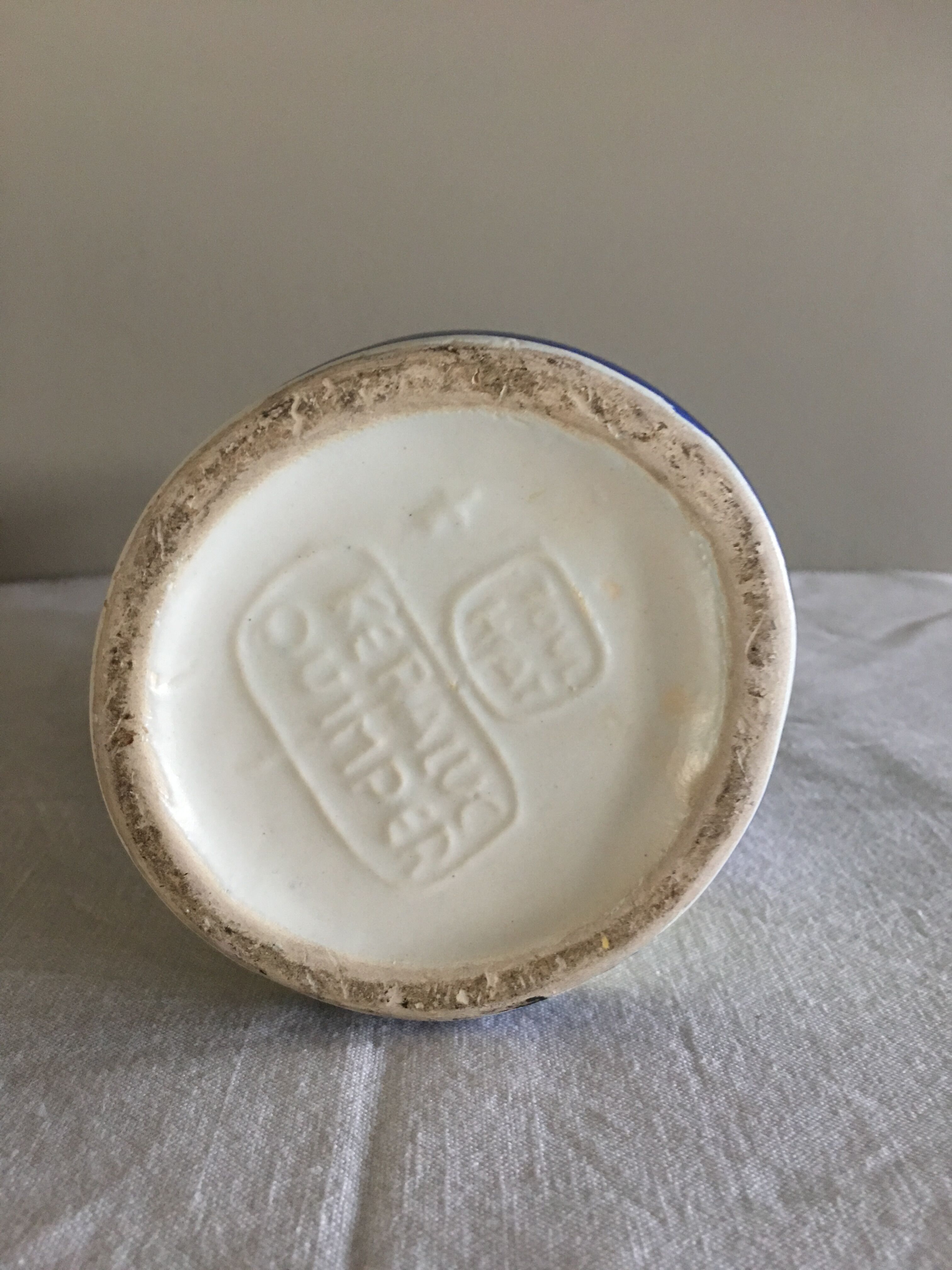 Vintage Keraluc Quimper pitcher