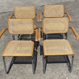 Chair model Cesca by Marcel Breuer with armrests B64