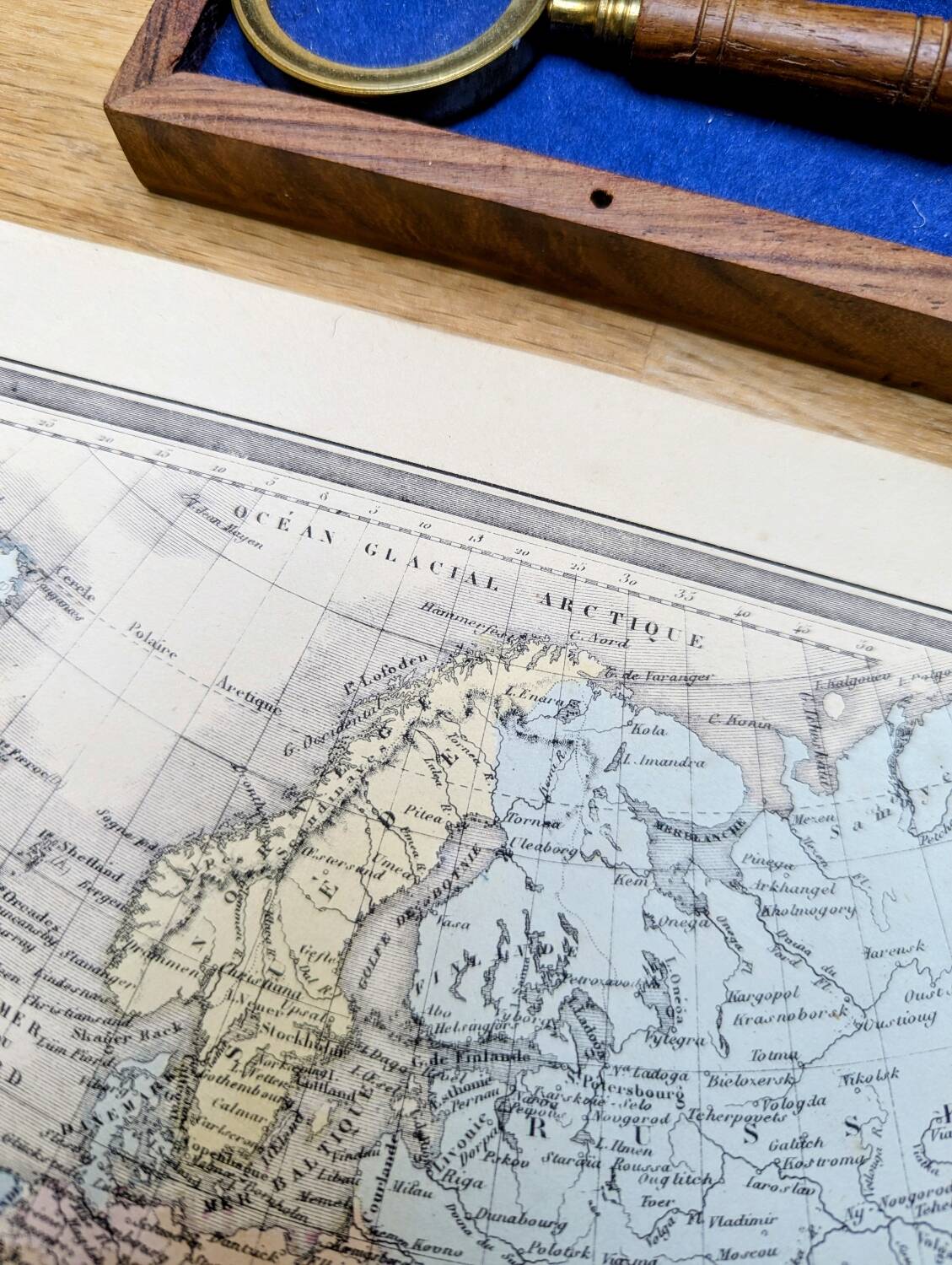 L'Europe, carte ancienne, imprimée en 1852.