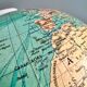 Duo globe terrestre « Colomb », vers 1960