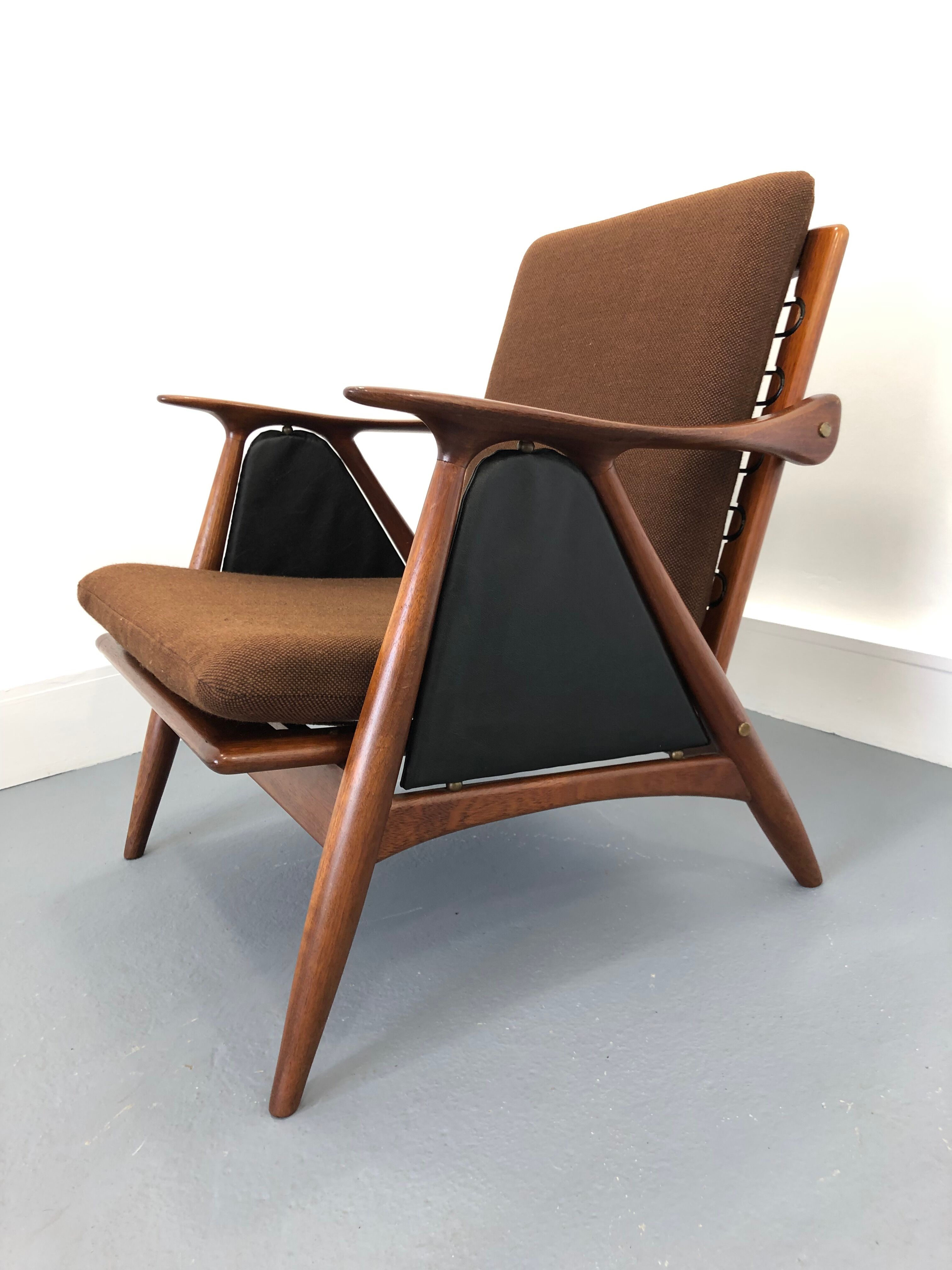 Vintage Danish Modern Lounge Chair, 1960s