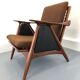 Fauteuil danois vintage années 1960