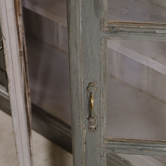 Vintage wooden showcase library