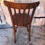 Old baumann style bistro chair dark wood