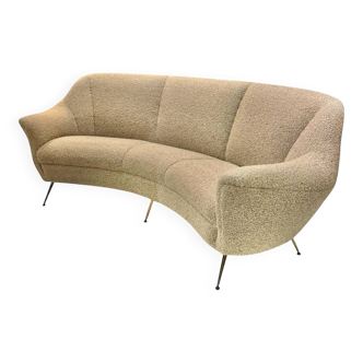 Reupholstered sofa attributed to Ico Parisi, 1950-1960