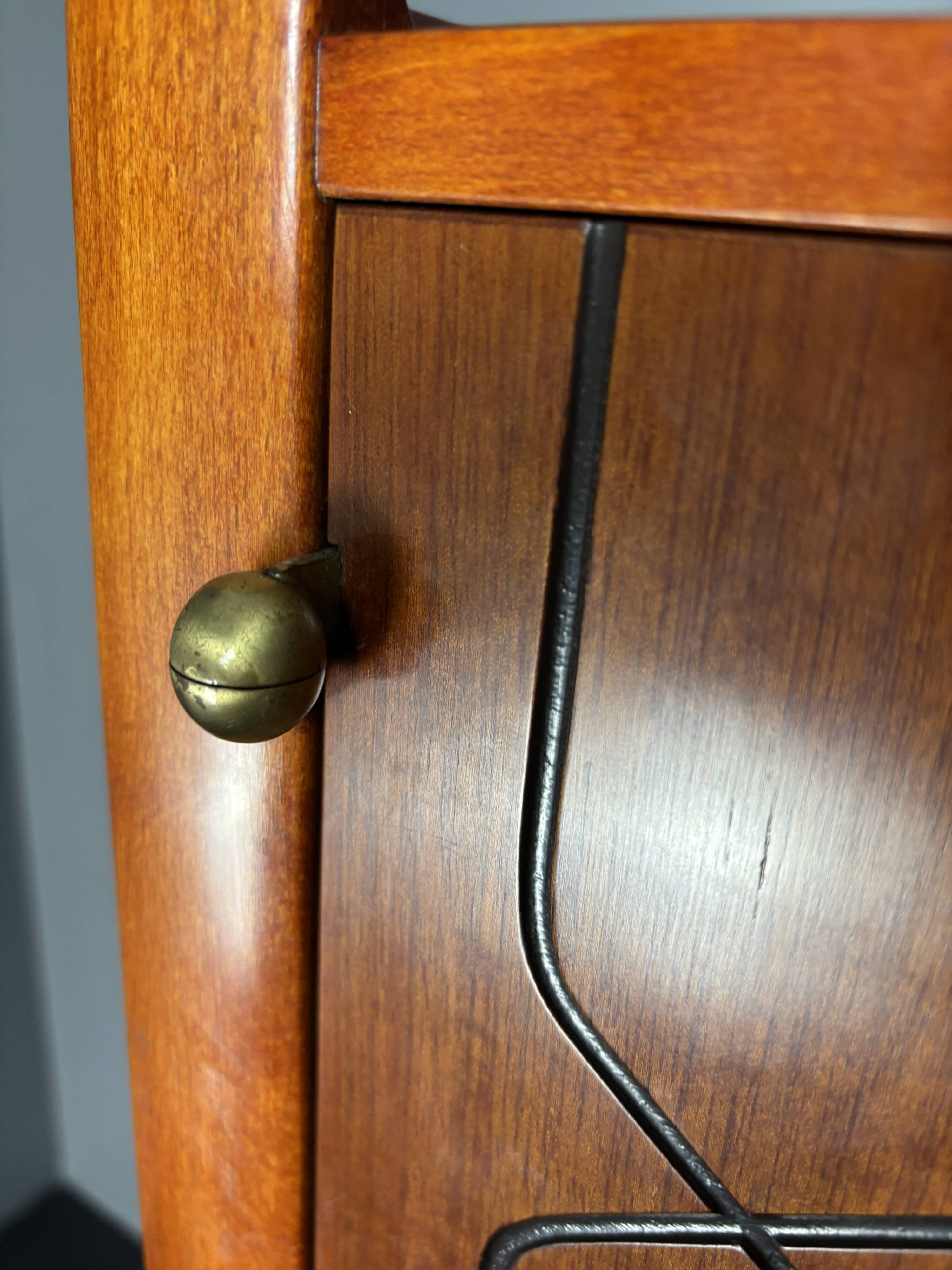 Midcentury Swedish Scandinavian sideboard cabinet by David Rosen model Napo