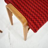 1960s Ludvik Volak beech stools by Drevopodnik Holesov, Czechoslovakia