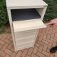 Filing cabinet with industrial shutter