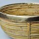 Rattan and brass basket, Italy, 1970