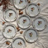 St-Clement earthenware dinner plates, 1940